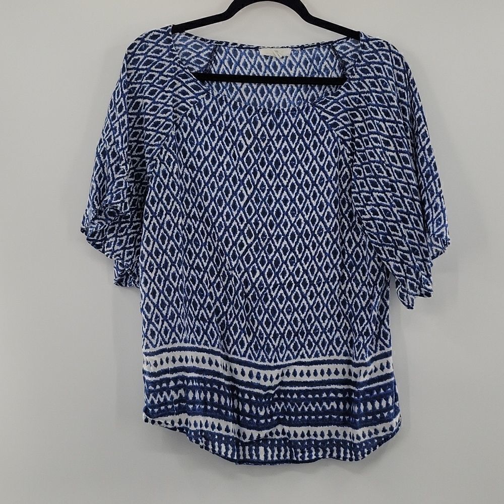 3For$20 BLL New York Blue & White Blouse size S/P
